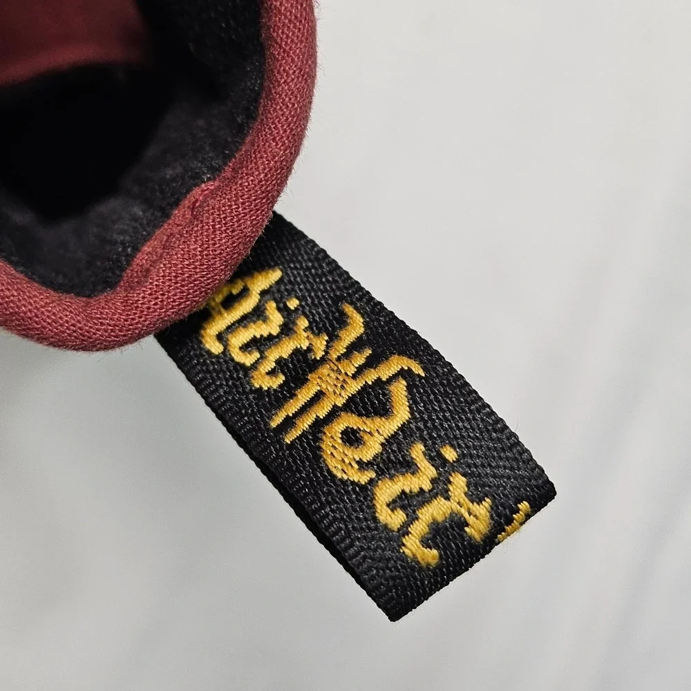 Dr Martens Shoreditch Burgundy Canvas Lace‎ Up Ankle Boots Women's Size 6 US